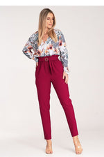 Golden Grace Pants - Figl til dame fra MS StyleHaven, laget av polyester, farge Rød, størrelse XL, med sleeveless; strapless ermer, perfekt til casual; dress
