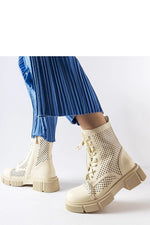 Lacy ankelstøvler Corpus for høst/vinter til dame fra MS StyleHaven, laget av Viskose; polyester; Polyamid, farge Svart, størrelse 40, med long ermer, perfekt til casual; dress