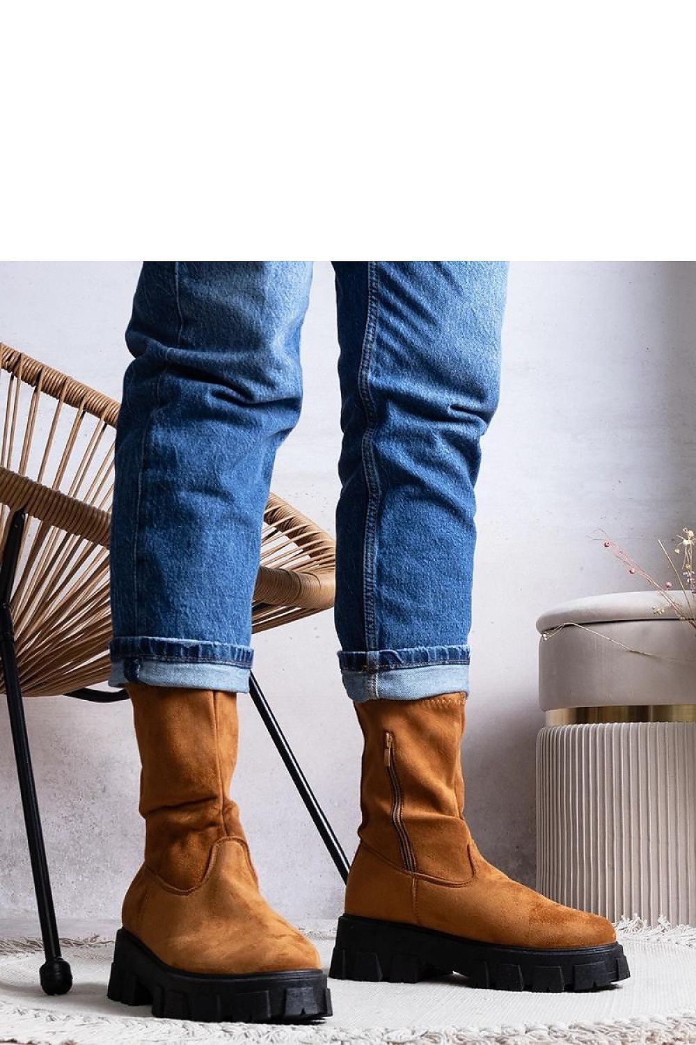 Conco brune ankelstøvletter til dame til dame fra MS StyleHaven, laget av Viskose; polyester; Polyamid, farge Brun, størrelse 37, med long ermer, perfekt til casual