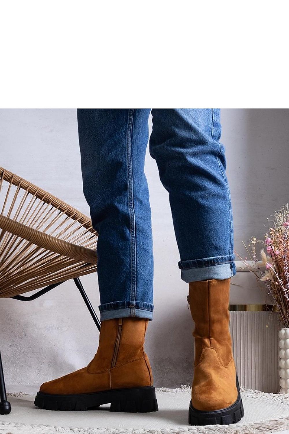 Conco brune ankelstøvletter til dame til dame fra MS StyleHaven, laget av Viskose; polyester; Polyamid, farge Brun, størrelse 38, med long ermer, perfekt til casual