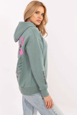 Sweatshirt Sublevel til dame fra MS StyleHaven; laget av Bomull; polyester; farge beige; stÃ¸rrelse XL; med short ermer