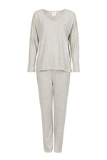 Pyjamas Momenti Per Me til dame fra MS StyleHaven, laget av polyester; rayon, farge Grå, størrelse s, med sleeveless ermer, perfekt til casual; dress