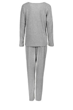 Pyjamas Momenti Per Me til dame fra MS StyleHaven, laget av polyester; rayon, farge Grå, størrelse M, med sleeveless ermer, perfekt til casual; dress