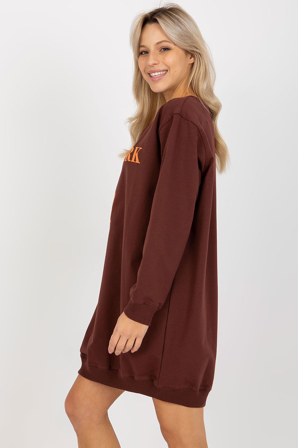 Casual oversized sweatshirt til Dame - FP til dame fra MS StyleHaven, størrelse one-size-fits-all, med short, kjolelengde mini, kjolestil sweater