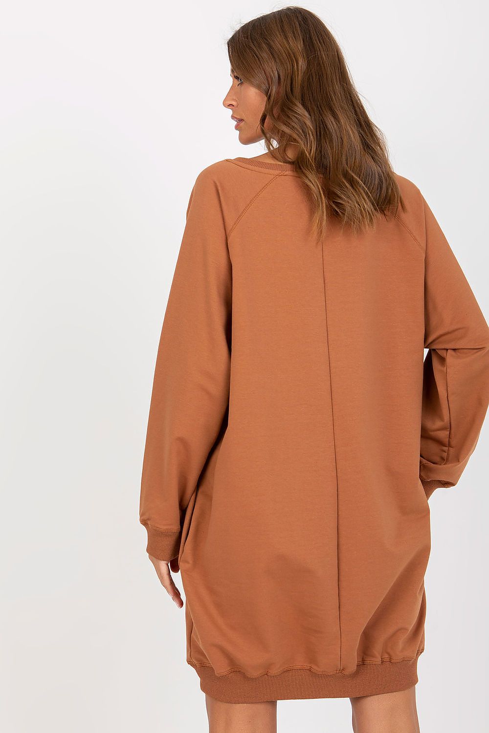 Lang Genser med Jet Stones og Print FP til dame fra MS StyleHaven, størrelse one-size-fits-all, med long, kjolelengde knee, kjolestil sweater