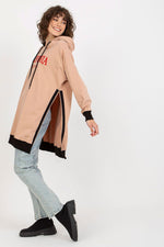 California Lang dame Sweatshirt - FP til dame fra MS StyleHaven, størrelse one-size-fits-all, med long, kjolelengde knee, kjolestil sweater