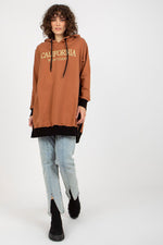California Lang dame Sweatshirt - FP til dame fra MS StyleHaven, størrelse one-size-fits-all, med long, kjolelengde knee, kjolestil sweater