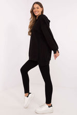 Sett med Lang Sweatshirt og Leggings - FP til dame fra MS StyleHaven, størrelse one-size-fits-all, med long, kjolelengde midi, kjolestil sweater