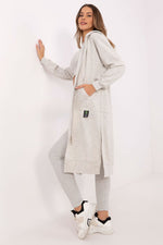 Tredelt Sett med Hettejakke, Topp og Leggings - FP til dame fra MS StyleHaven, størrelse one-size-fits-all, med long, kjolelengde midi, kjolestil sweater