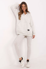 3-delt Sett med Kort Topp, Lang Bluse og Leggings - FP til dame fra MS StyleHaven, størrelse one-size-fits-all, med long, kjolelengde midi, kjolestil sweater