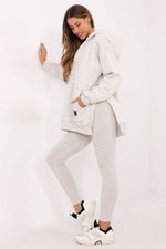 3-delt Sett med Kort Topp, Lang Bluse og Leggings - FP til dame fra MS StyleHaven, størrelse one-size-fits-all, med long, kjolelengde midi, kjolestil sweater