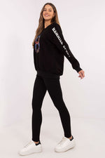 Sett med Sweatshirt og Leggings - FP til dame fra MS StyleHaven, størrelse one-size-fits-all, med long, kjolelengde midi, kjolestil sweater