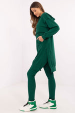 Sett med Lang Sweatshirt og Leggings - FP til dame fra MS StyleHaven, størrelse one-size-fits-all, med long, kjolelengde midi, kjolestil sweater
