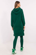 Sett med Lang Sweatshirt og Leggings - FP til dame fra MS StyleHaven, størrelse one-size-fits-all, med long, kjolelengde midi, kjolestil sweater
