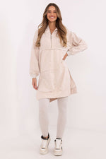 Sett med Lang Sweatshirt og Leggings - FP til dame fra MS StyleHaven, størrelse one-size-fits-all, med long, kjolelengde midi, kjolestil sweater