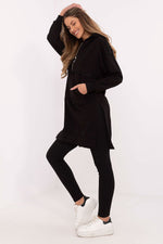 Sett med Lang Sweatshirt og Leggings - FP til dame fra MS StyleHaven, størrelse one-size-fits-all, med long, kjolelengde midi, kjolestil sweater
