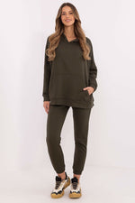 Joggedress med Kengurulomme - FP til dame fra MS StyleHaven, størrelse one-size-fits-all, med long, kjolelengde midi, kjolestil sweater