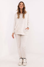 Joggedress med Kengurulomme - FP til dame fra MS StyleHaven, størrelse one-size-fits-all, med long, kjolelengde midi, kjolestil sweater