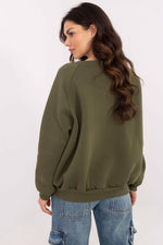 Damegenser med print - Sweatshirt FP til dame fra MS StyleHaven, størrelse one-size-fits-all, med long, bukselengde long, kjolelengde mini, kjolestil wrap; a-line