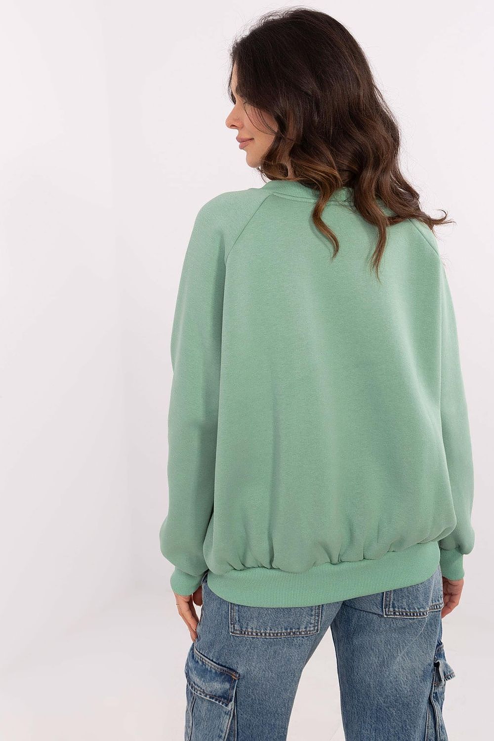 Damegenser med print - Sweatshirt FP til dame fra MS StyleHaven, størrelse one-size-fits-all, med long, bukselengde long, kjolelengde mini, kjolestil wrap; a-line