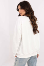 Damegenser med print - Sweatshirt FP til dame fra MS StyleHaven, størrelse one-size-fits-all, med long, bukselengde long, kjolelengde mini, kjolestil wrap; a-line