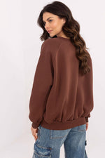 Damegenser med print - Sweatshirt FP til dame fra MS StyleHaven, størrelse one-size-fits-all, med long, bukselengde long, kjolelengde mini, kjolestil wrap; a-line