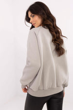 Damegenser med print - Sweatshirt FP til dame fra MS StyleHaven, størrelse one-size-fits-all, med long, bukselengde long, kjolelengde mini, kjolestil wrap; a-line