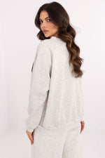 Damegenser med print - Sweatshirt FP til dame fra MS StyleHaven, størrelse one-size-fits-all, med long, bukselengde long, kjolelengde mini, kjolestil wrap; a-line