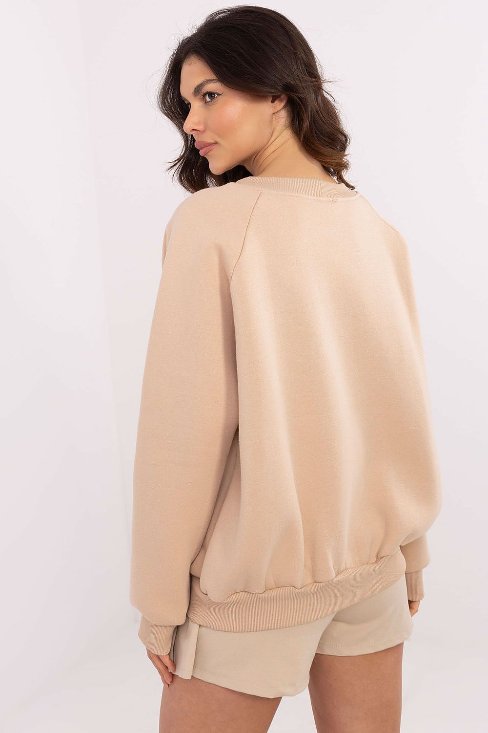 Damegenser med print - Sweatshirt FP til dame fra MS StyleHaven, størrelse one-size-fits-all, med long, bukselengde long, kjolelengde mini, kjolestil wrap; a-line