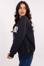 Damegenser med print - Sweatshirt FP til dame fra MS StyleHaven, størrelse one-size-fits-all, med long, bukselengde long, kjolelengde mini, kjolestil wrap; a-line