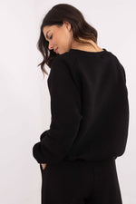 Damegenser med print - Sweatshirt FP til dame fra MS StyleHaven, størrelse one-size-fits-all, med long, bukselengde long, kjolelengde mini, kjolestil wrap; a-line