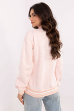 Bomberjakke dame - Sweatshirt FP til dame fra MS StyleHaven, størrelse one-size-fits-all, med long, bukselengde long, kjolelengde mini, kjolestil wrap; a-line