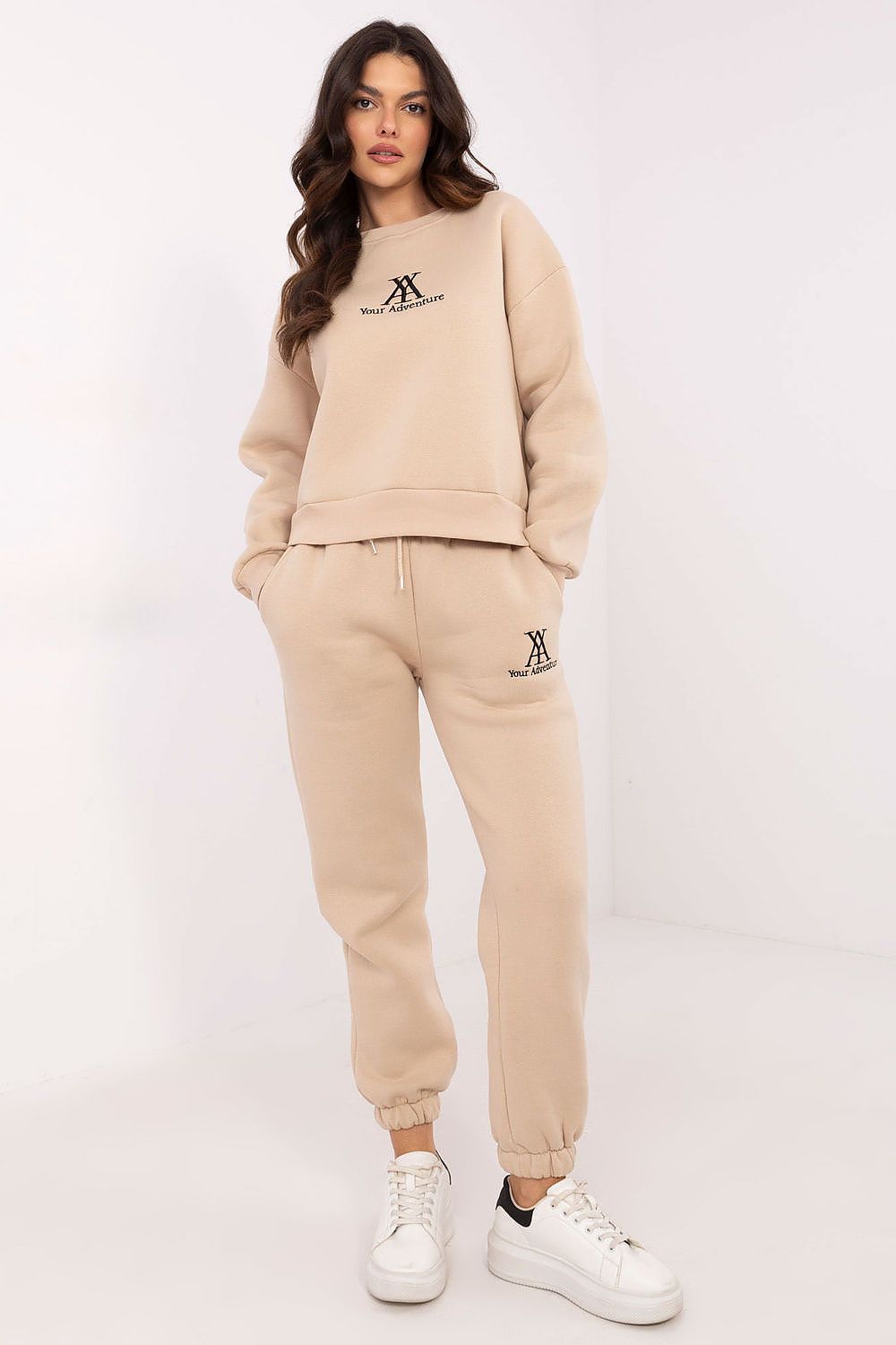 Joggedress dame - Sett FP til dame fra MS StyleHaven, størrelse one-size-fits-all, med short, bukselengde long, kjolelengde mini, kjolestil wrap; a-line
