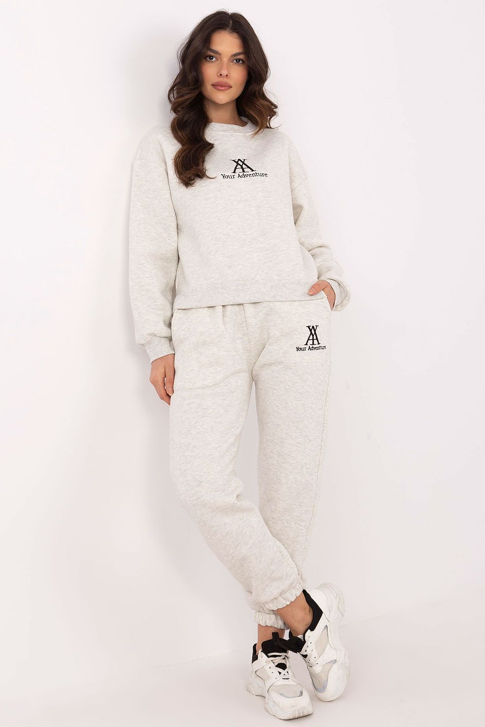 Joggedress dame - Sett FP til dame fra MS StyleHaven, størrelse one-size-fits-all, med short, bukselengde long, kjolelengde mini, kjolestil wrap; a-line