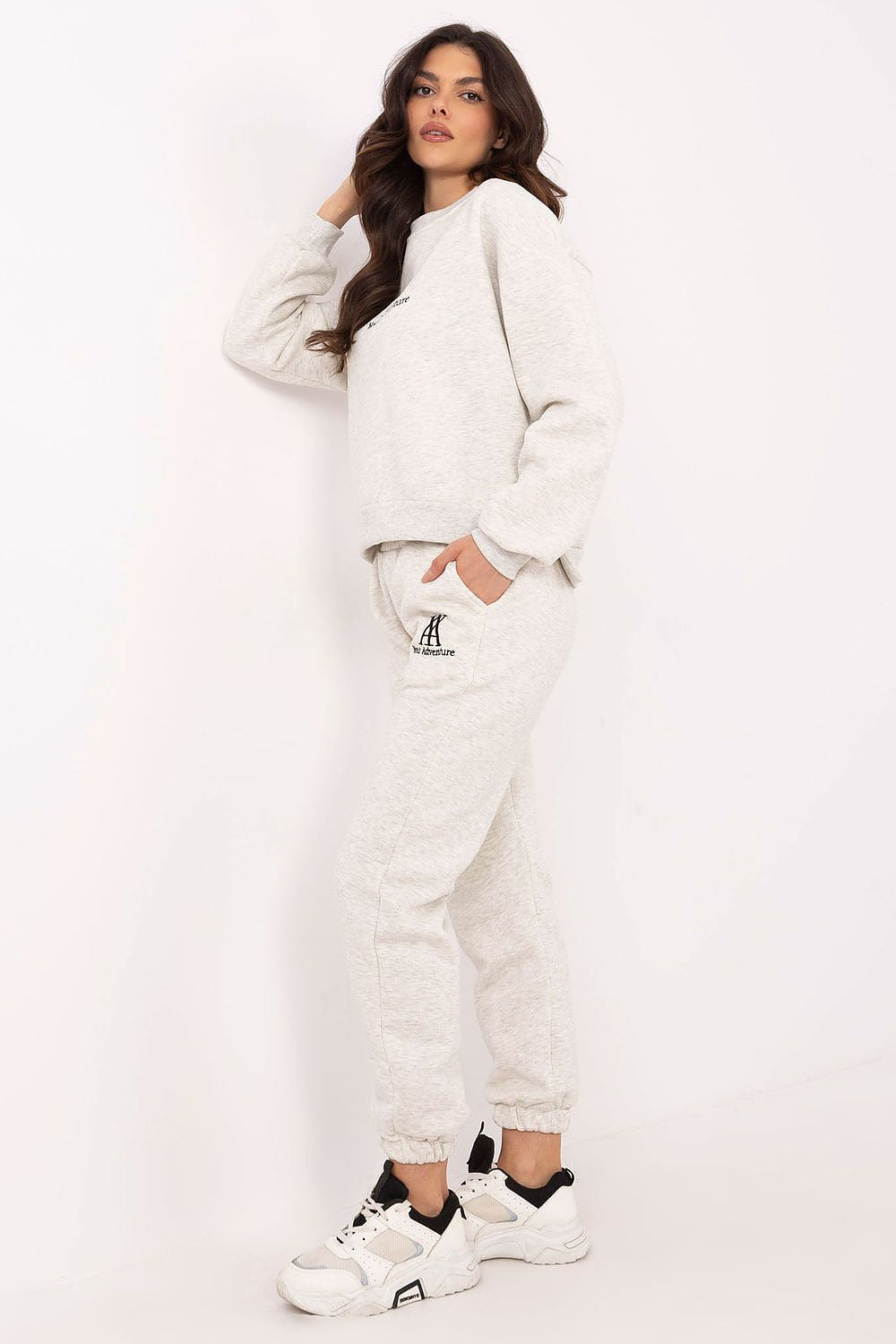 Joggedress dame - Sett FP til dame fra MS StyleHaven, størrelse one-size-fits-all, med short, bukselengde long, kjolelengde mini, kjolestil wrap; a-line