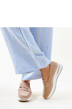 Rosa Muna Loafers til dame til dame fra MS StyleHaven, laget av Viskose; polyester; Polyamid, farge Brun, størrelse 38, med long ermer, perfekt til casual; dress