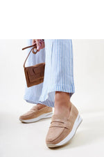 Rosa Muna Loafers til dame til dame fra MS StyleHaven, laget av Viskose; polyester; Polyamid, farge Brun, størrelse 41, med long ermer, perfekt til casual; dress