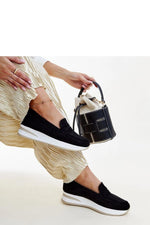 Rosa Muna Loafers til dame til dame fra MS StyleHaven, laget av Viskose; polyester; Polyamid, farge Svart, størrelse 38, med long ermer, perfekt til casual; dress