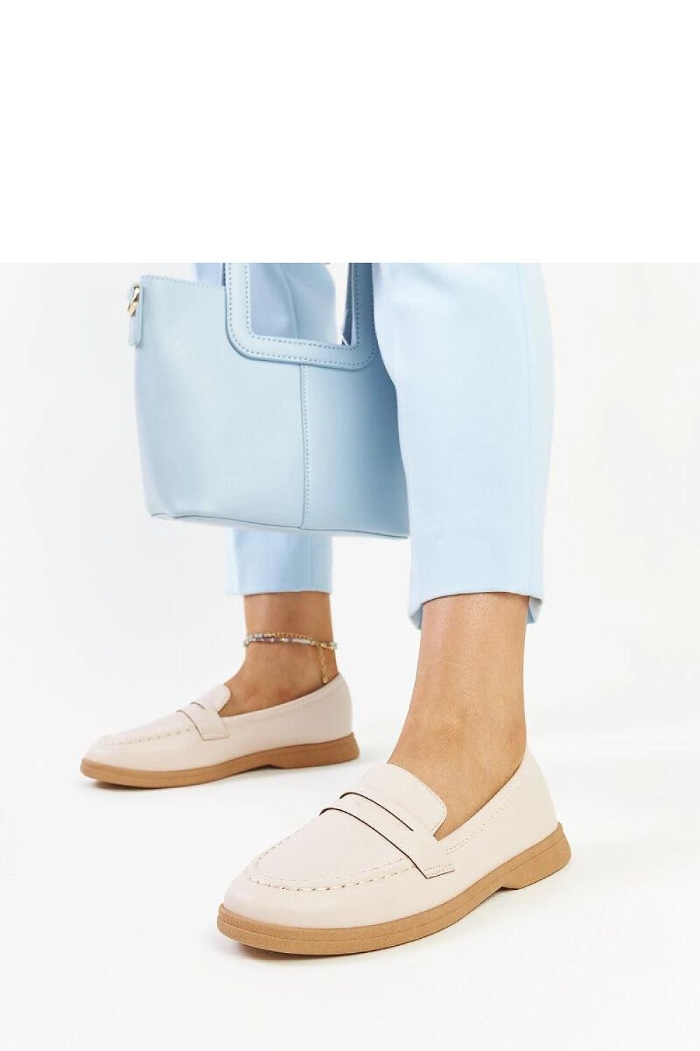 Nawrah lette klassiske dame mokkasiner til dame fra MS StyleHaven, laget av Viskose; polyester; Polyamid, farge beige, størrelse 38, med long ermer, perfekt til casual; dress
