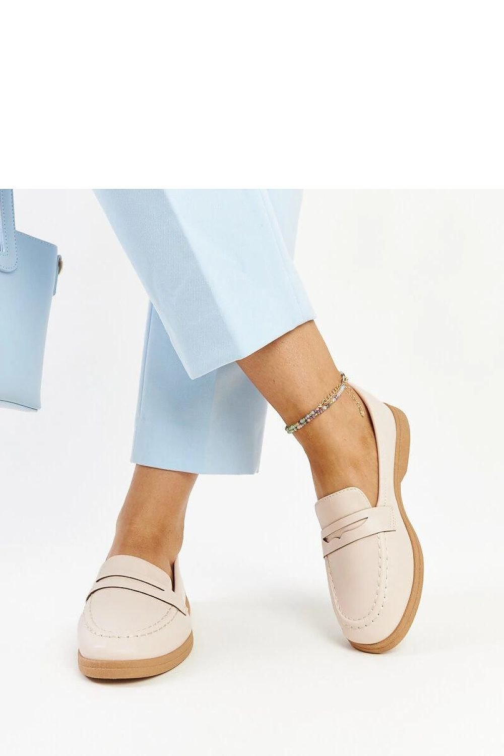 Nawrah lette klassiske dame mokkasiner til dame fra MS StyleHaven, laget av Viskose; polyester; Polyamid, farge beige, størrelse 39, med long ermer, perfekt til casual; dress
