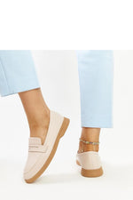 Nawrah lette klassiske dame mokkasiner til dame fra MS StyleHaven, laget av Viskose; polyester; Polyamid, farge beige, størrelse 40, med long ermer, perfekt til casual; dress