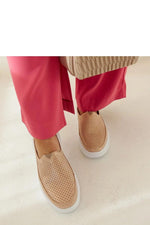 Marta metalliske gummisko til dame til dame fra MS StyleHaven, laget av Viskose; polyester; Polyamid, farge Brun, størrelse 38, med long ermer, perfekt til casual; dress