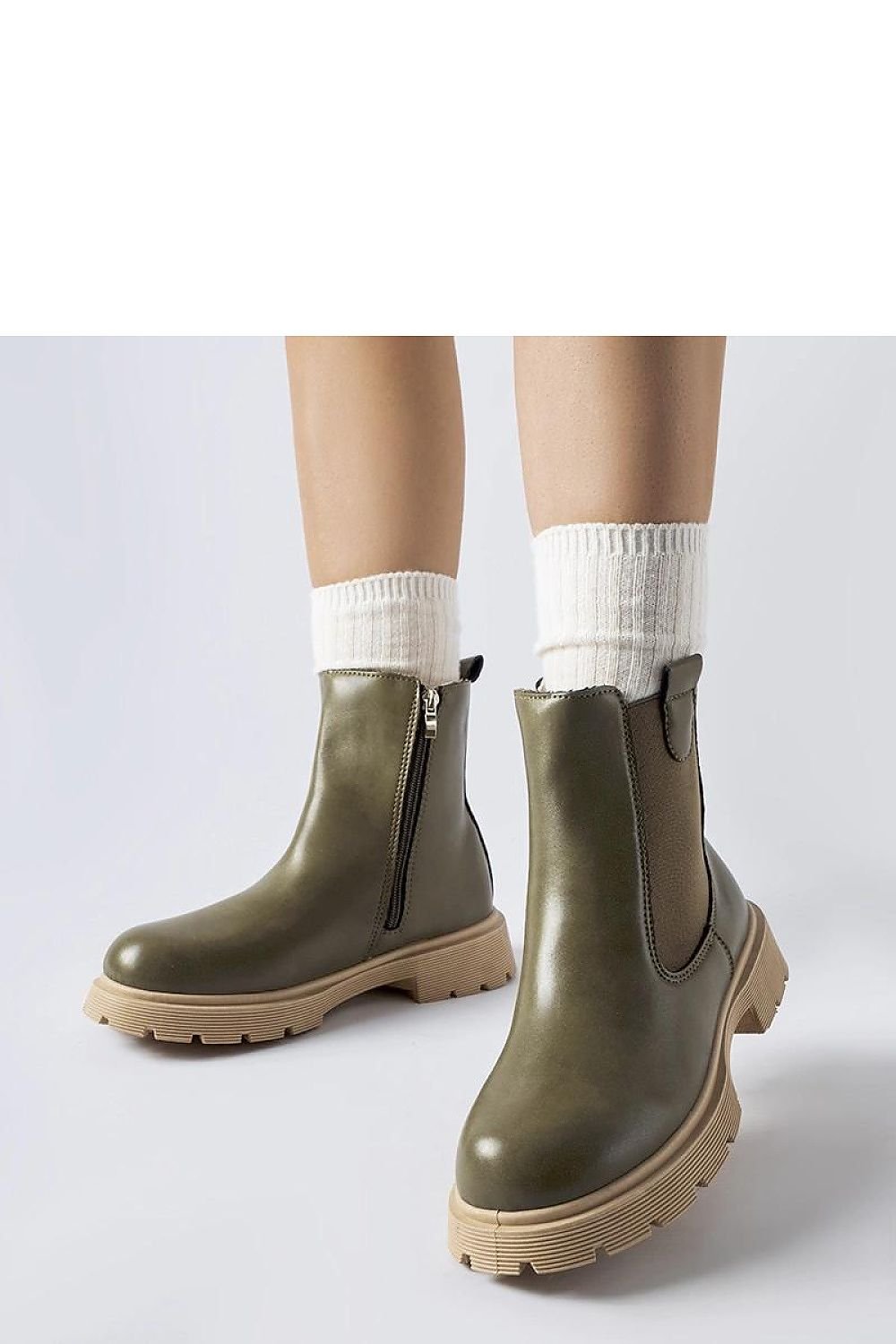 Giacinta dame hvite ankelstøvletter for høst og vår til dame fra MS StyleHaven, laget av Viskose; polyester; Polyamid, farge Hvit, størrelse 39, med long ermer, perfekt til casual; dress