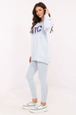 Sett med Sweatshirt og Leggings - FP til dame fra MS StyleHaven, størrelse one-size-fits-all, med long, kjolelengde midi, kjolestil sweater