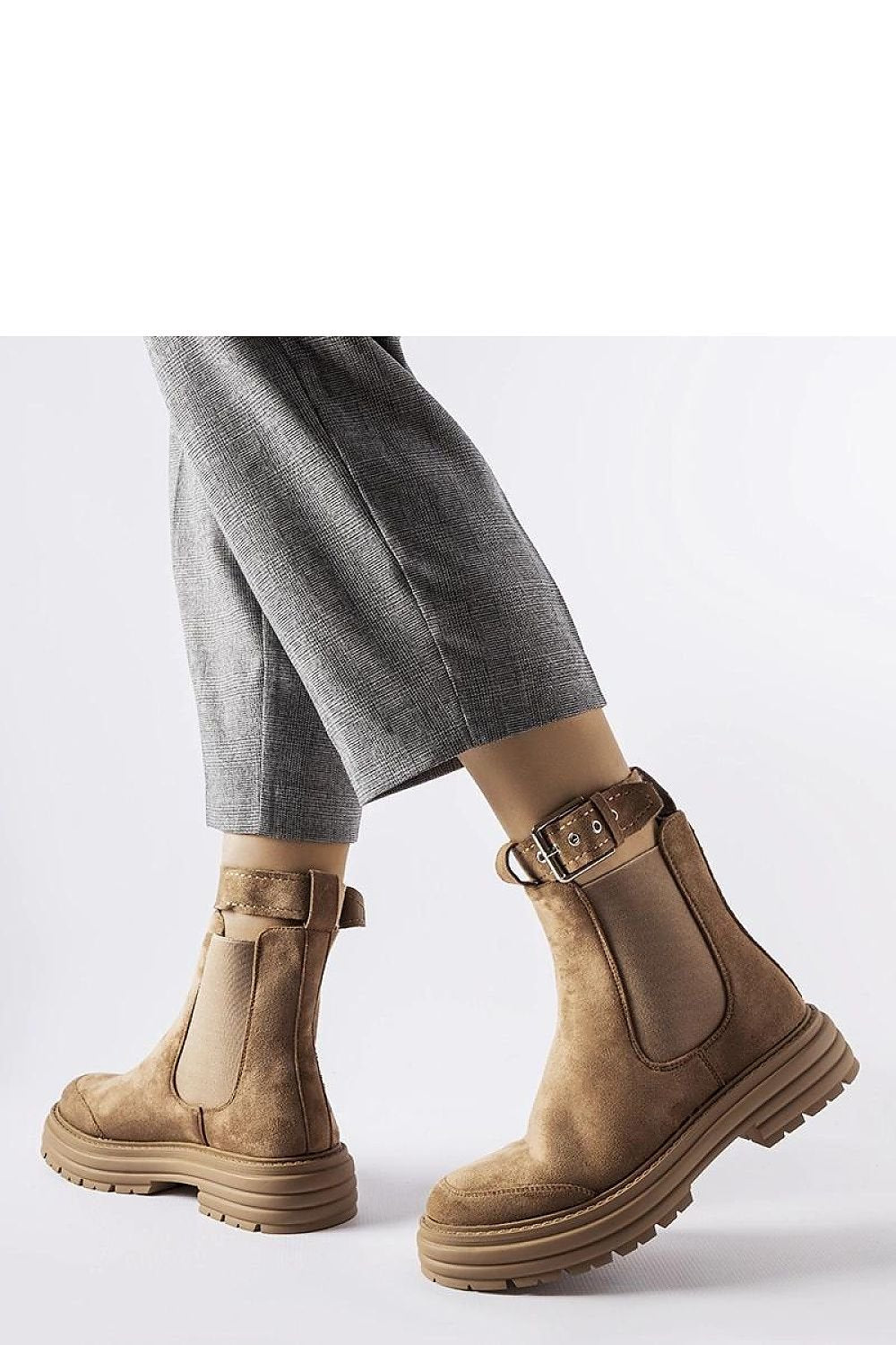 Abela svarte ankelstøvletter – for høst og vår til dame fra MS StyleHaven, laget av Viskose; polyester; Polyamid, farge beige, størrelse 38, med long ermer, perfekt til casual; dress