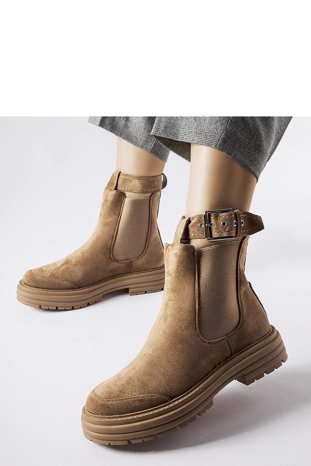 Abela svarte ankelstøvletter – for høst og vår til dame fra MS StyleHaven, laget av Viskose; polyester; Polyamid, farge beige, størrelse 39, med long ermer, perfekt til casual; dress