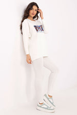 Sett med Sweatshirt og Leggings - FP til dame fra MS StyleHaven, størrelse one-size-fits-all, med long, kjolelengde midi, kjolestil sweater