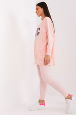 Sett med Sweatshirt og Leggings - FP til dame fra MS StyleHaven, størrelse one-size-fits-all, med long, kjolelengde midi, kjolestil sweater