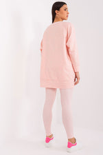 Sett med Sweatshirt og Leggings - FP til dame fra MS StyleHaven, størrelse one-size-fits-all, med long, kjolelengde midi, kjolestil sweater