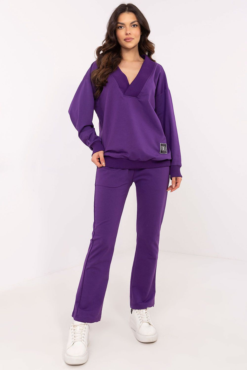 Damesett med Omslagsbluse og Bukse - FP til dame fra MS StyleHaven, størrelse one-size-fits-all, med long, kjolelengde midi, kjolestil sweater